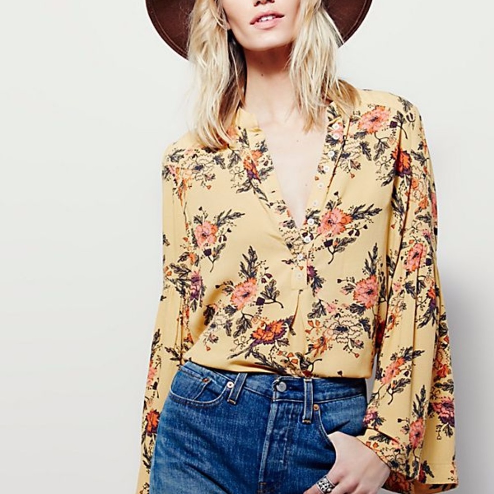 Free People Floral Swing Tunic